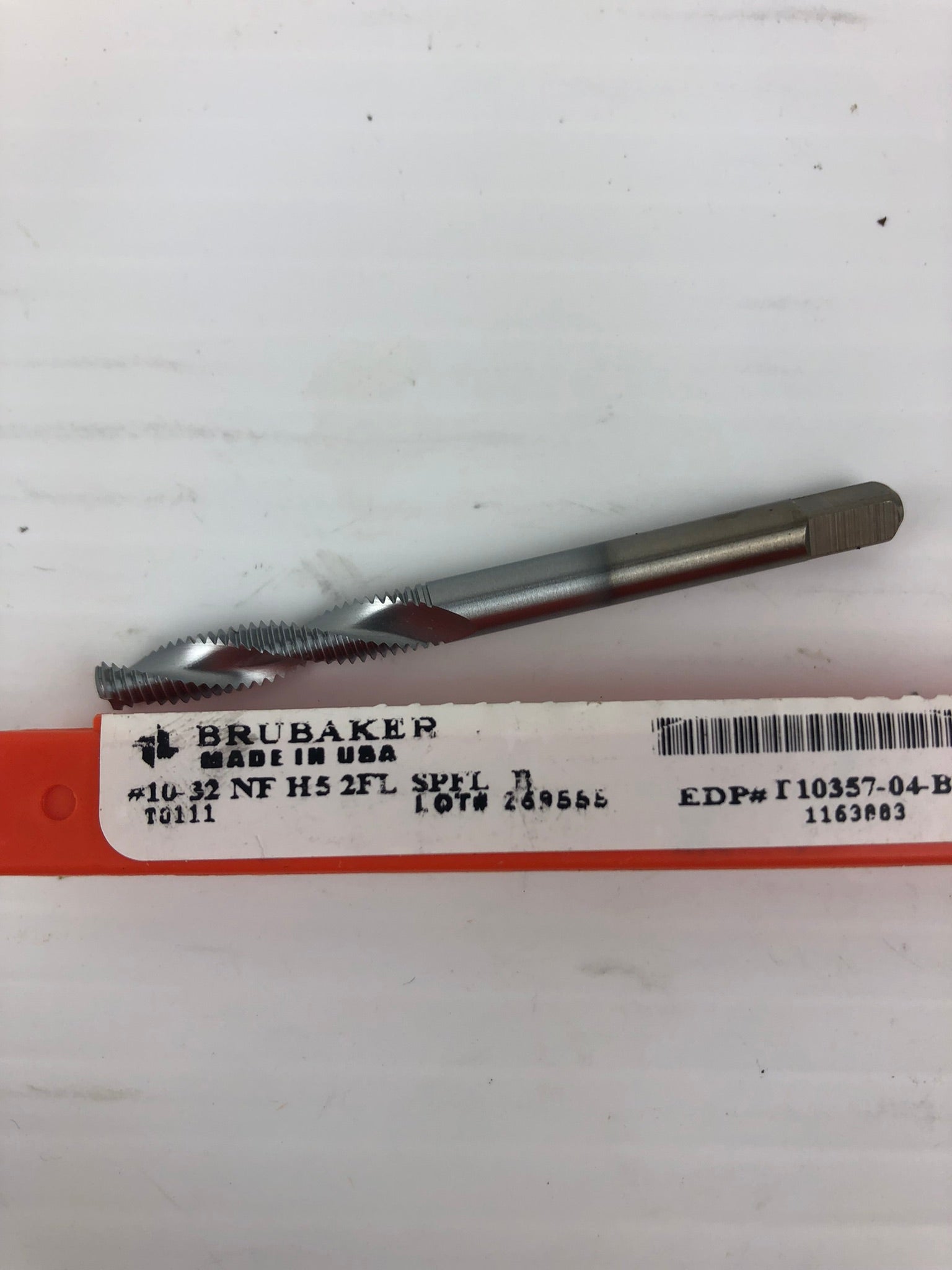 Brubaker Tool #10-32 NF H5 2FL SPFL B Tap T10357-04-B Drill Bit Tap Tool