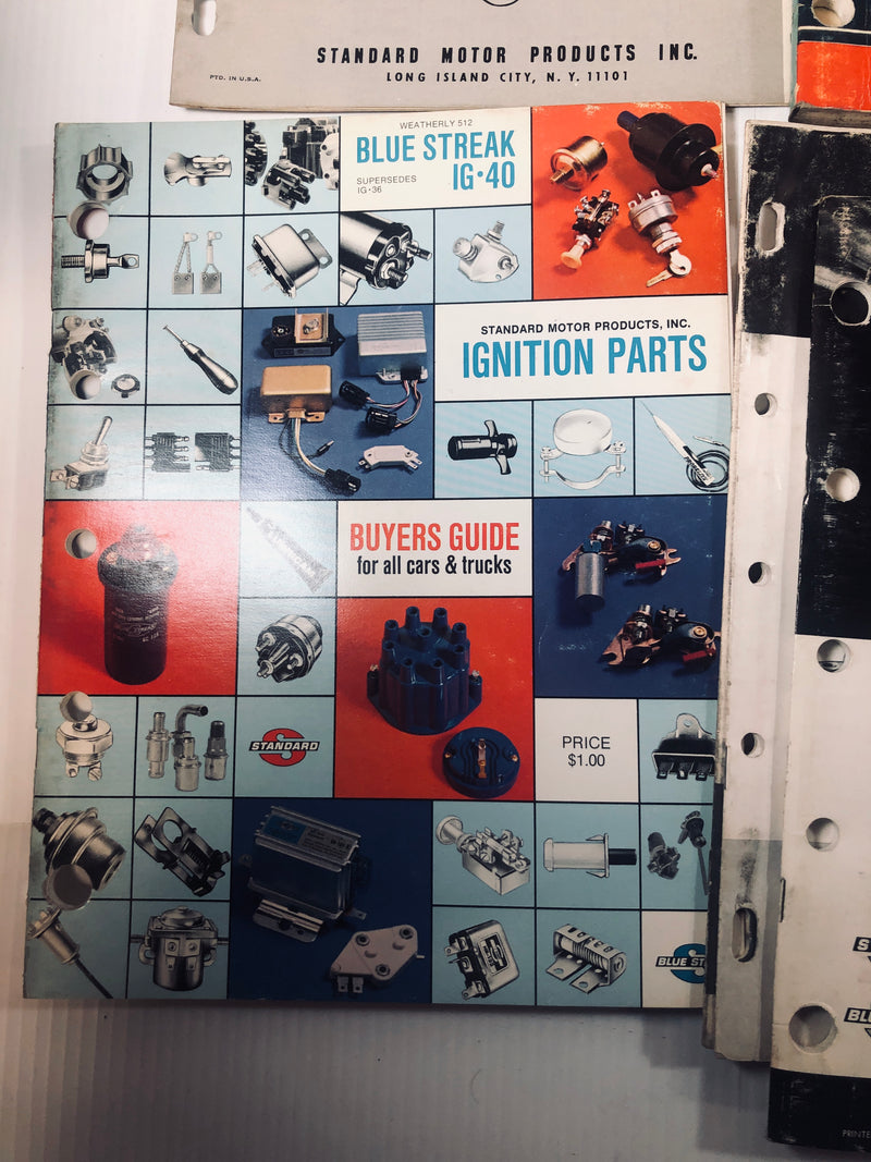 Standard Plus Motor Products Blue Streak Marine Small Engine Older Car Manuals