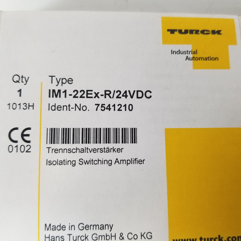 Turck IM1-22Ex-R/24VDC Isolating Switching Amplifier