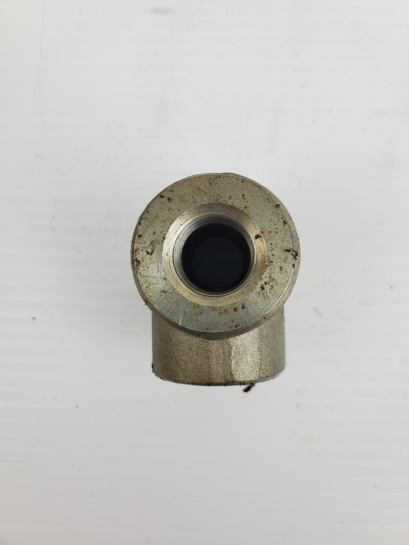 Steel A182T304L Three - Way Socket Weld Fitting 39mm Outer - 17mm Inner