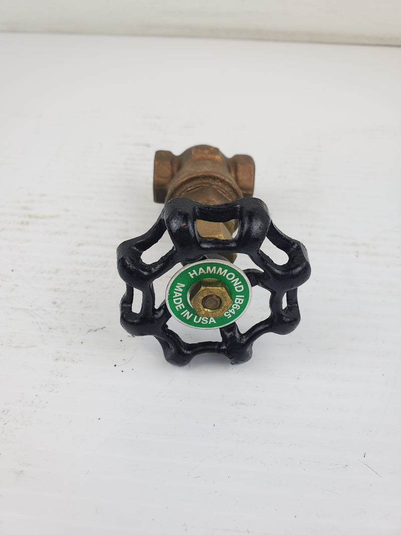 Hammond IB645 Brass Gate Valve 1/4"