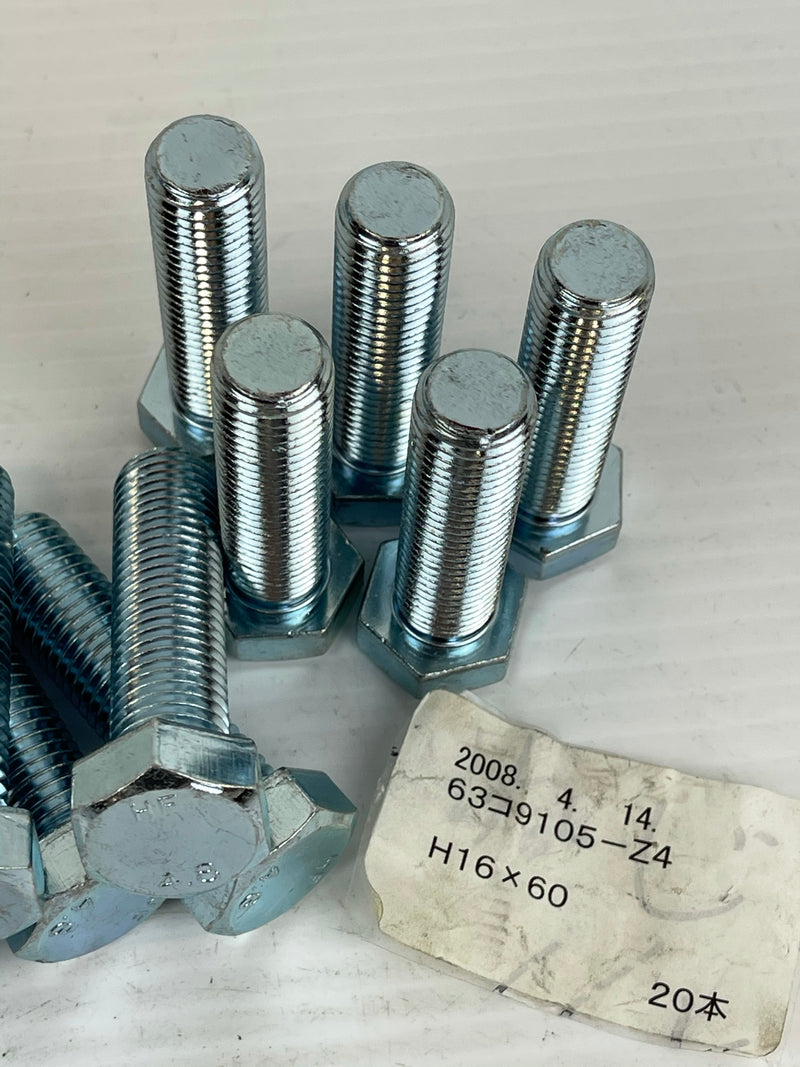 Hex Screw HF 4.8 16 x 60 63-9105-Z4 Lot of 10