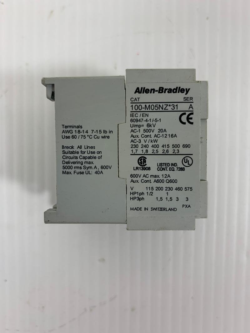 Allen-Bradley 100-M05NZ*31 Contactor
