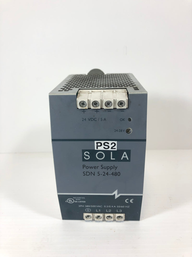 Sola SDN 5-24-480 Power Supply 3PH 380/500 VAC