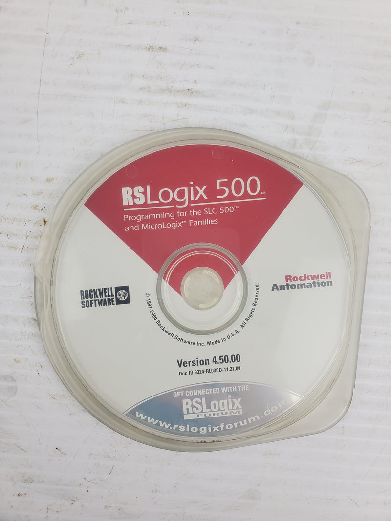 Rockwell Automation 9324-RL03CD-11.27.00 RSLogix 500 DVD ROM