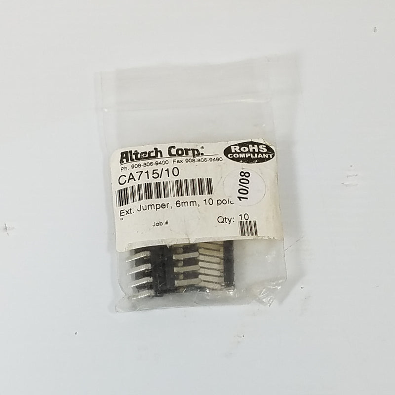 Altech Corporation Ext. Jumpers 6mm 10 Pole CA715/10 (Bag of 10)