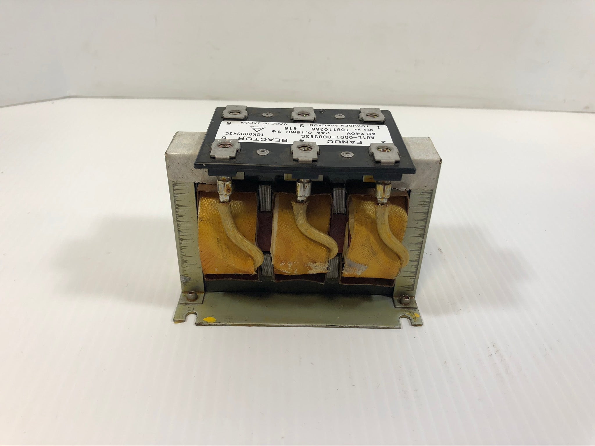 Fanuc A81L-0001-0083#3C Reactor Transformer 240VAC 24A 0.15mH 3PH