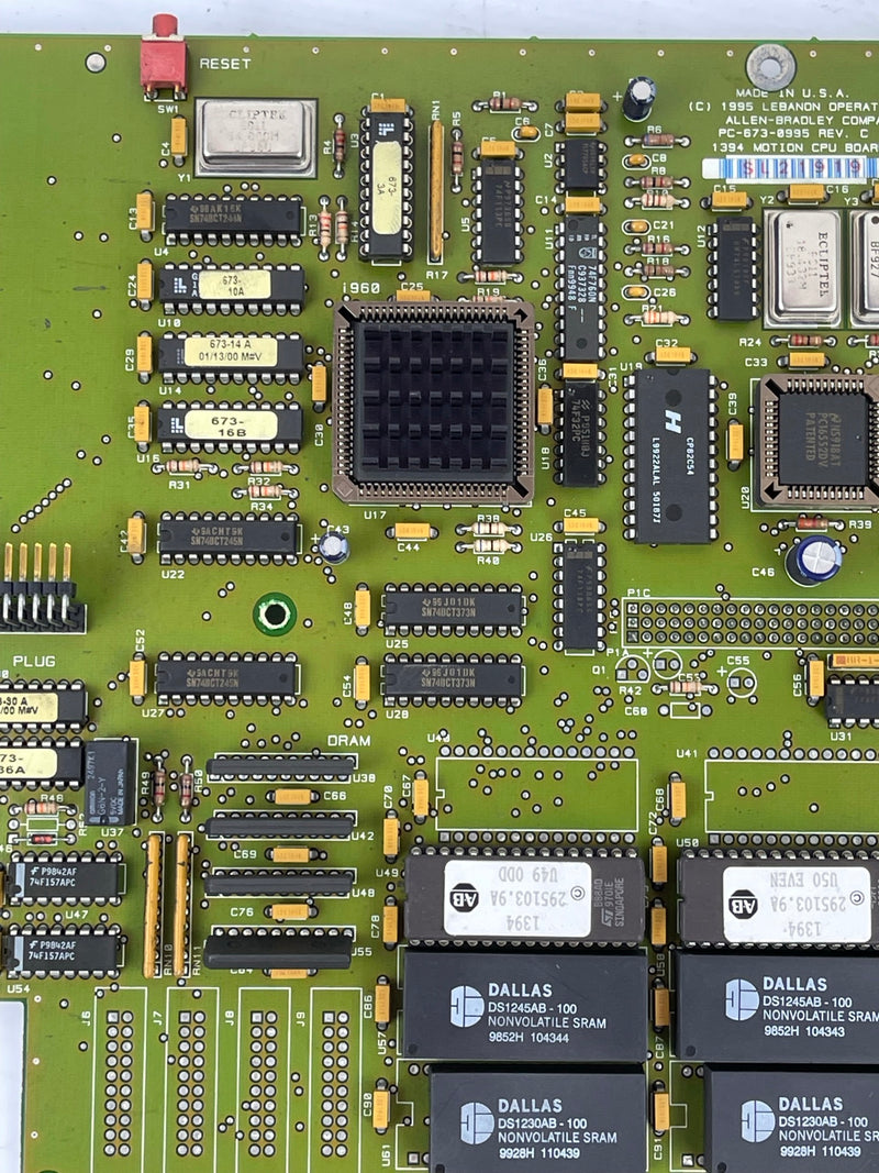 Allen Bradley Circuit Board PC-673-0995 Rev. C 1394 Motion CPU