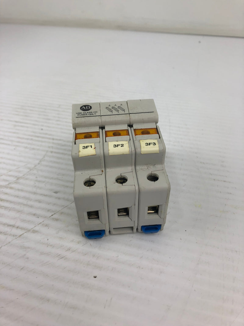 Allen Bradley 1492-FB3C30-L Fuse Holder 30 AMP 600 VOLT Class CC Only