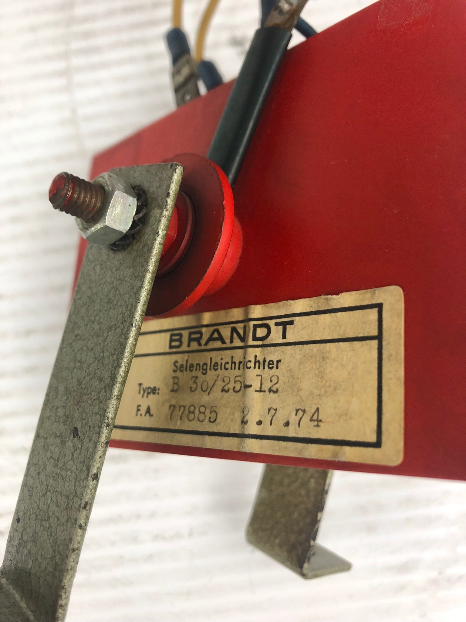 Brandt 77885 Selenium Rectifier B30/25-12 - Lot of 2