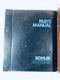 Kohler Engines Parts Manual and Trade Account Manual