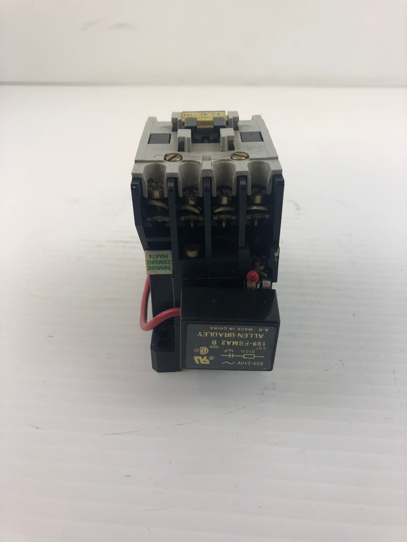 Allen-Bradley 100-A09NA3 Series B Contactor with 199-FSMA2 Surge Suppressor