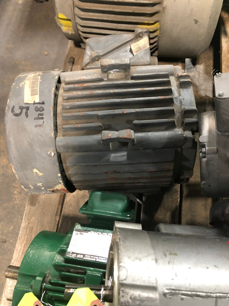 GE Energy Saver X$D Motor 5KS184SE105D8 240E 5 HP 3515 RPM 3 Ph 60 Hz