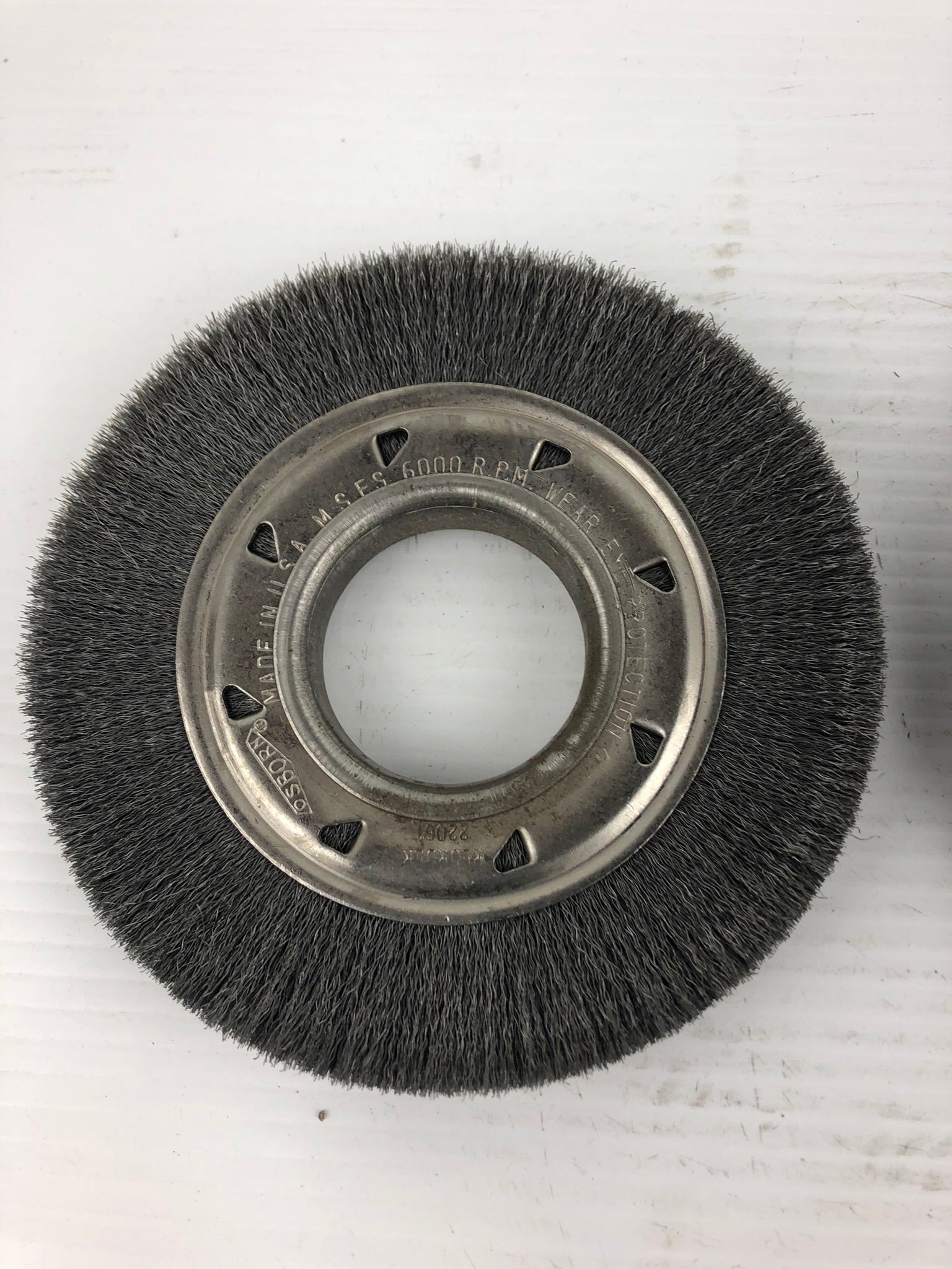 Osborn 22061 6" Med Face Matic Brushes .006x7/8"Widex2"AH - Lot of 2