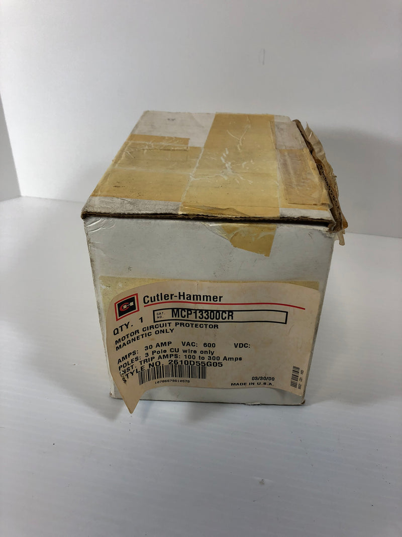 Cutler-Hammer MCP13300CR Motor Circuit Protector 600 VAC 3 Pole