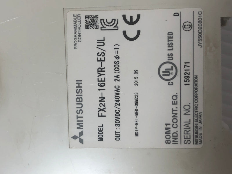 Mitsubishi Programmable Controller FX2N-16EYR-ES/UL