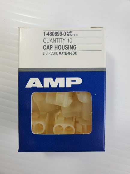 AMP 1-480699-0 Connector, Socket Housing, 2 Circuit MATE-N-LOK (Lot of 11 Boxes)