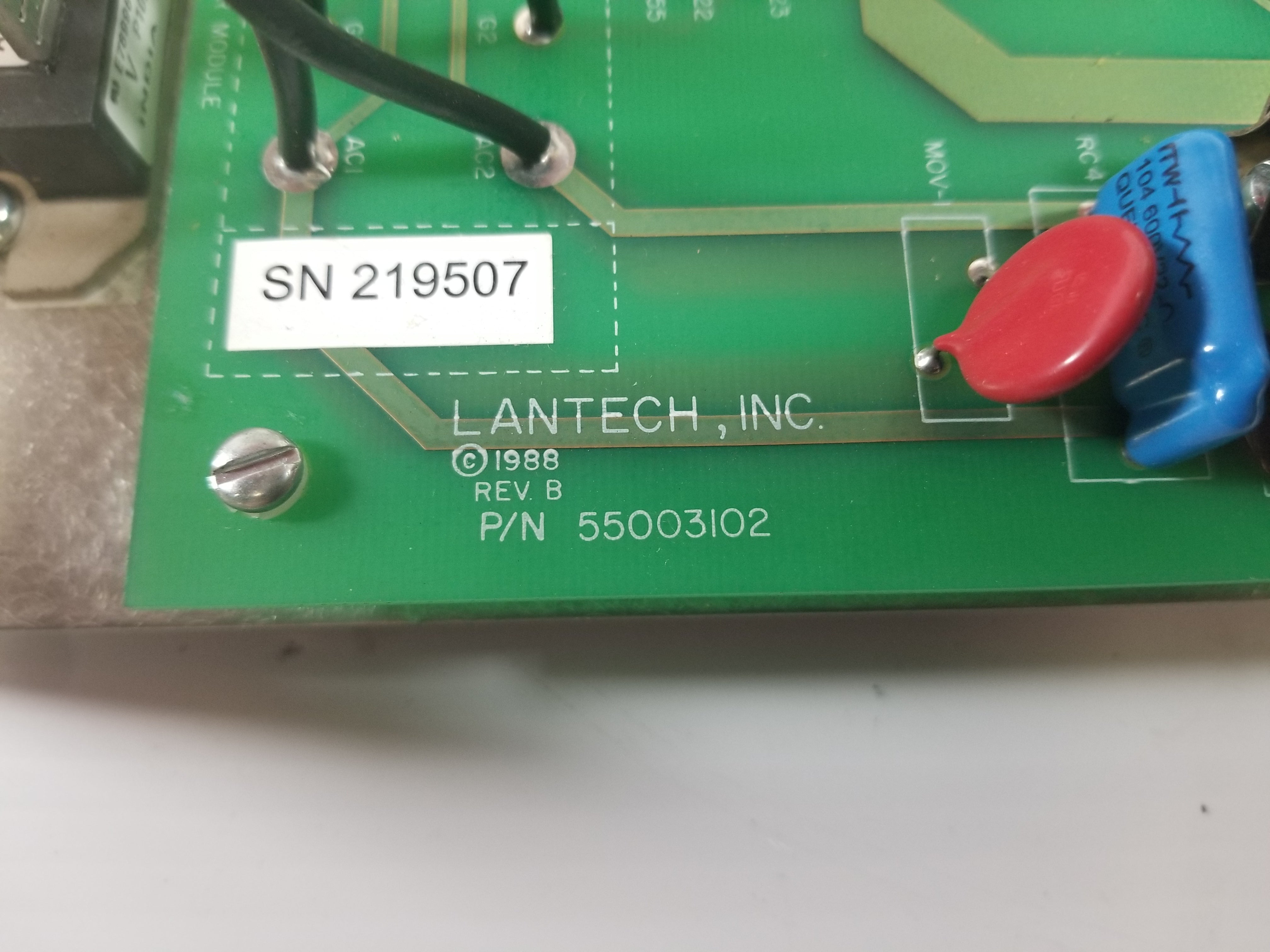 Lantech 55003102 Control Circuit Board Serial 219507