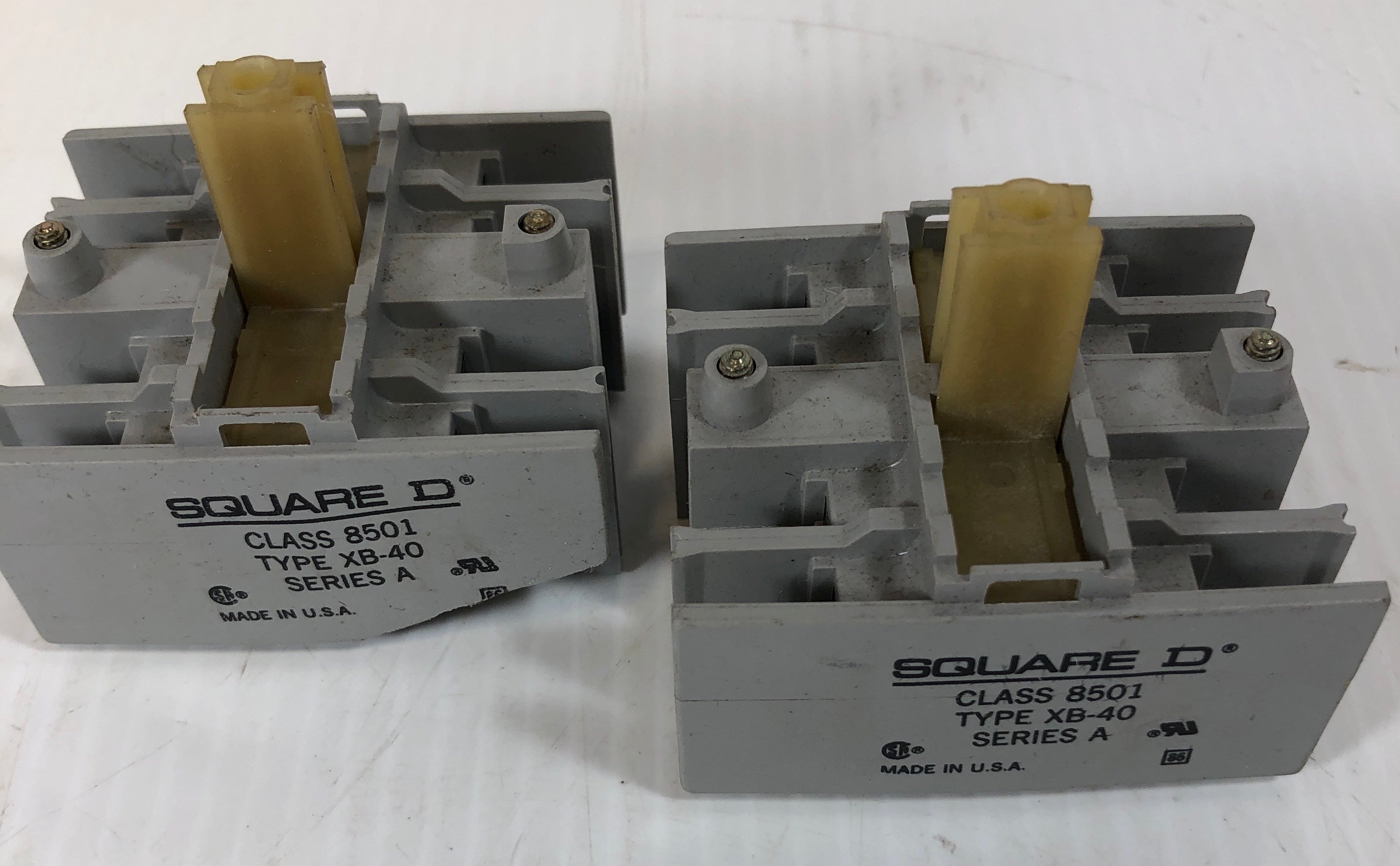 Square D 8501XB40 Relay Series A 8501 XB-40 - Lot of 2