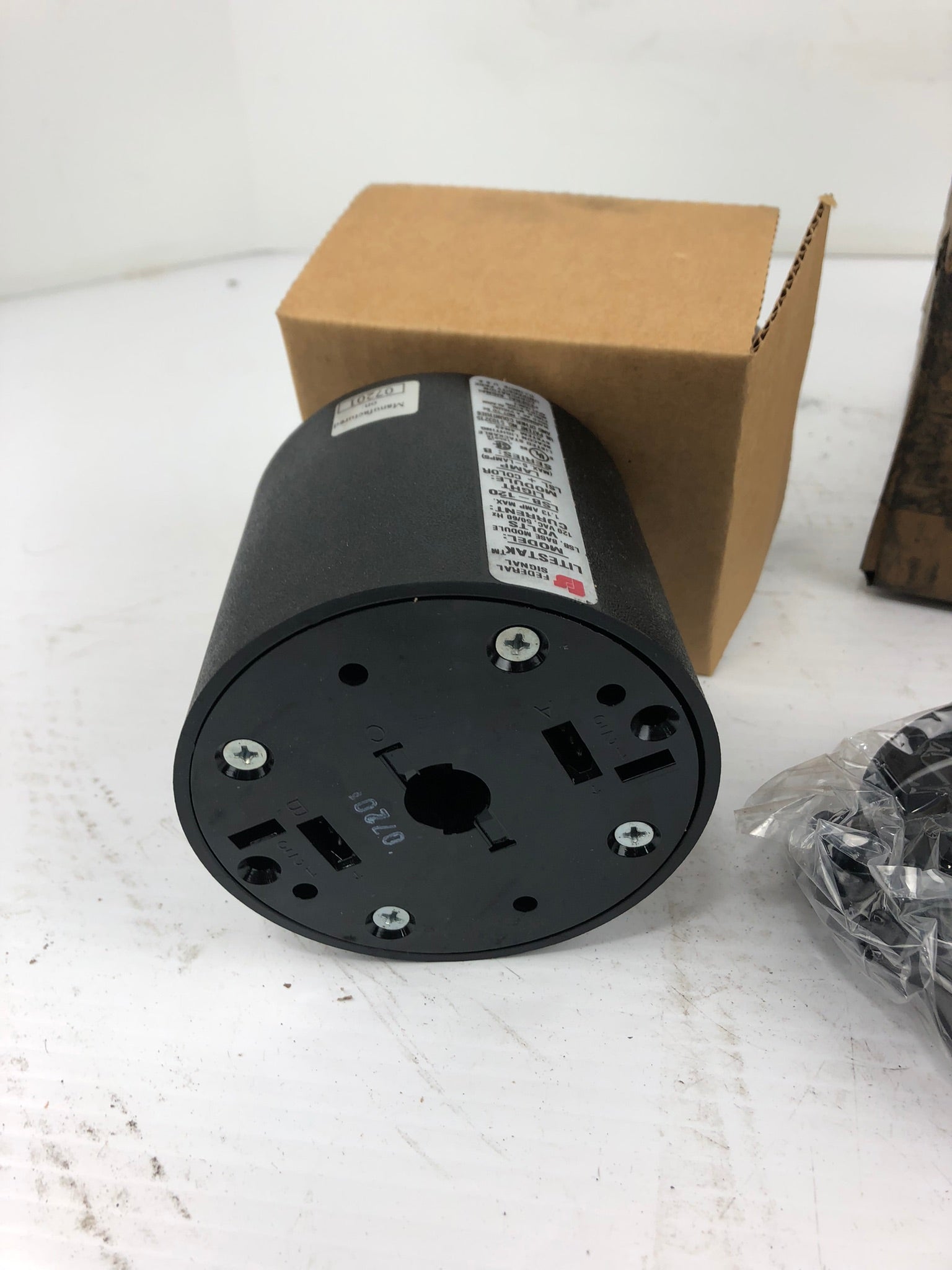 Federal Signal LSB-120 Lite Stak Base Black Plastic Series B 120V