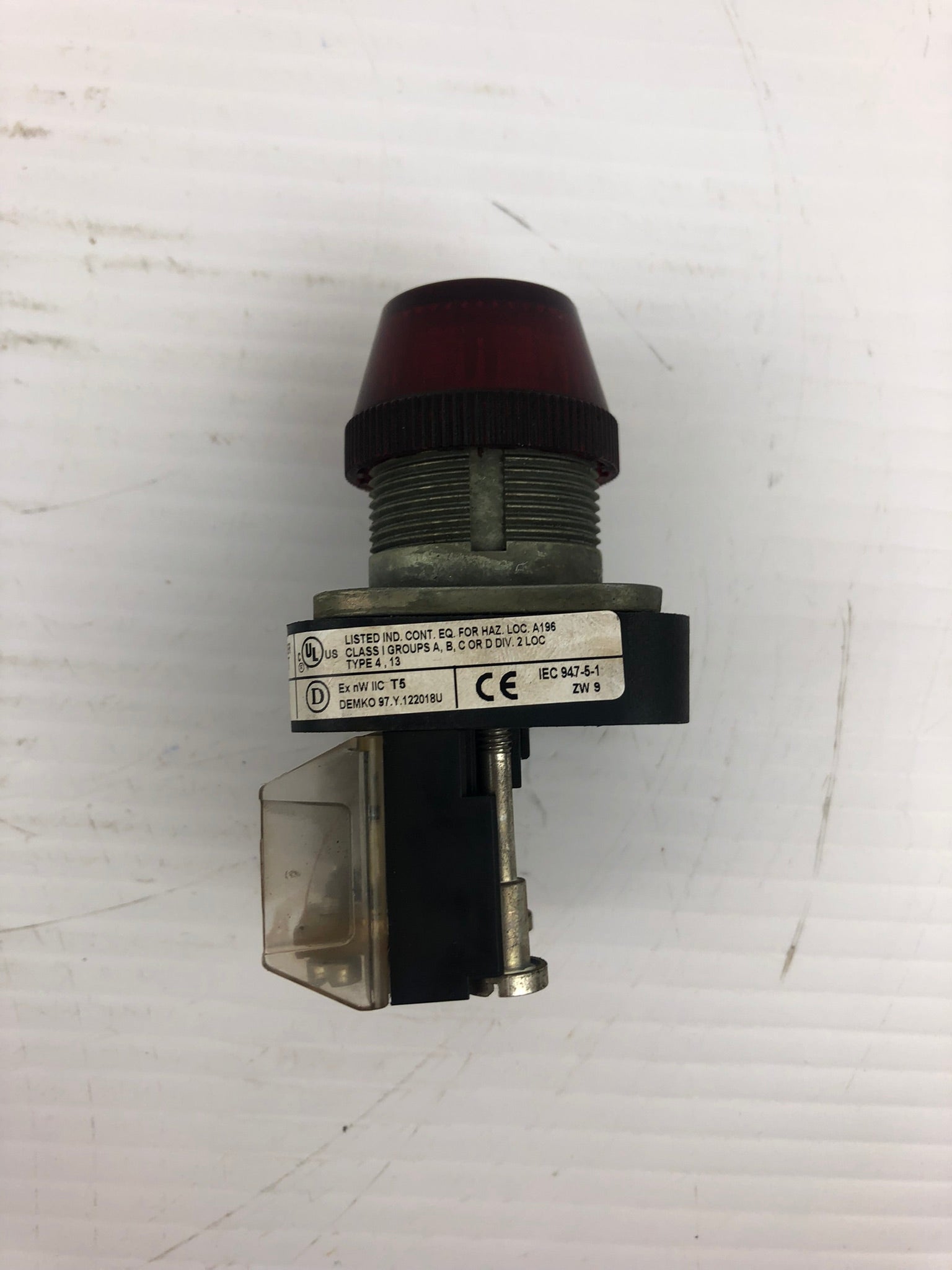 Allen-Bradley 800T-Q24R Ser T Red Pilot Light/ Indicator Light 24VAC/DC