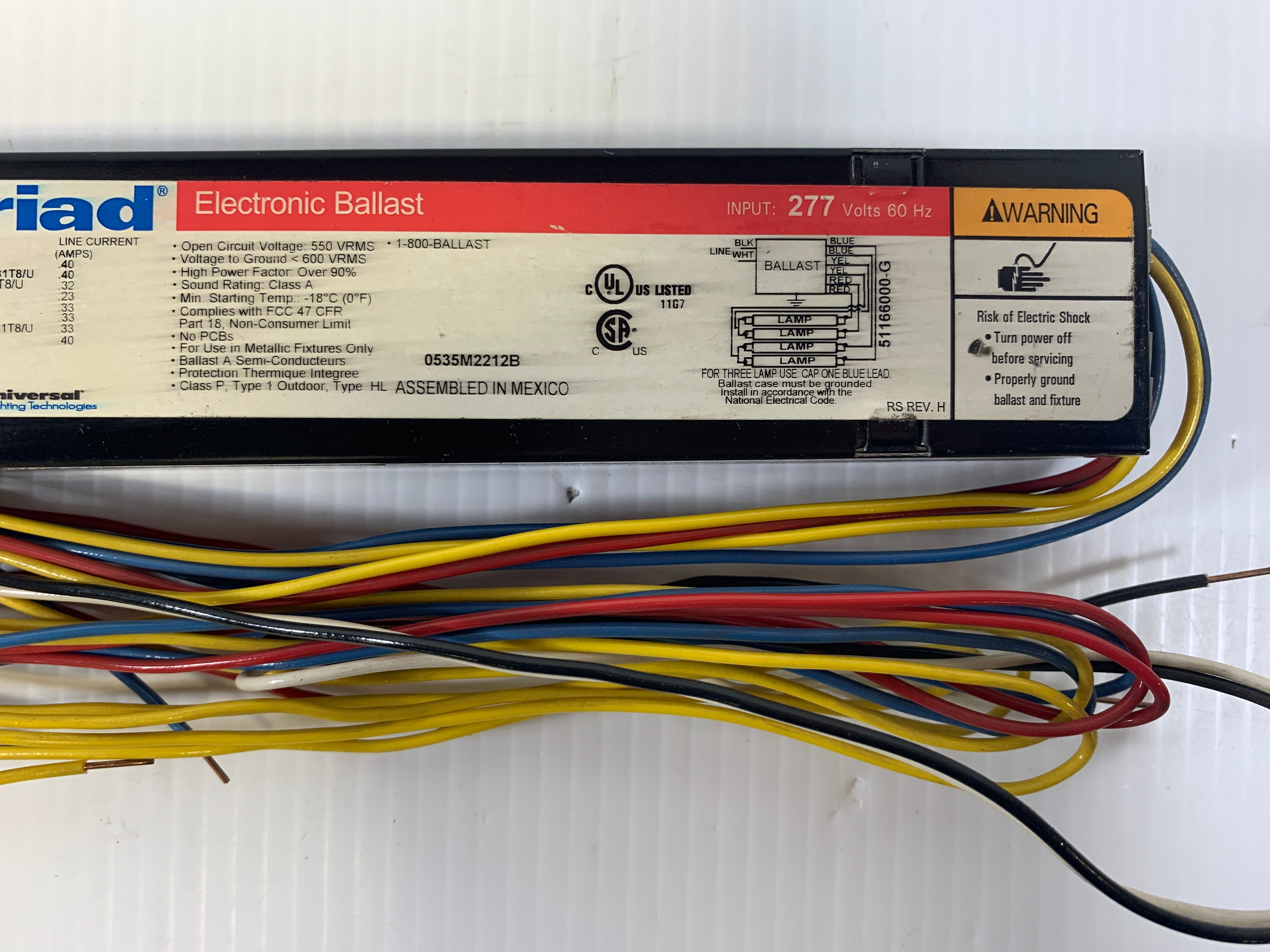 Triad B432I277RH-A Electronic Ballast 277 Volts
