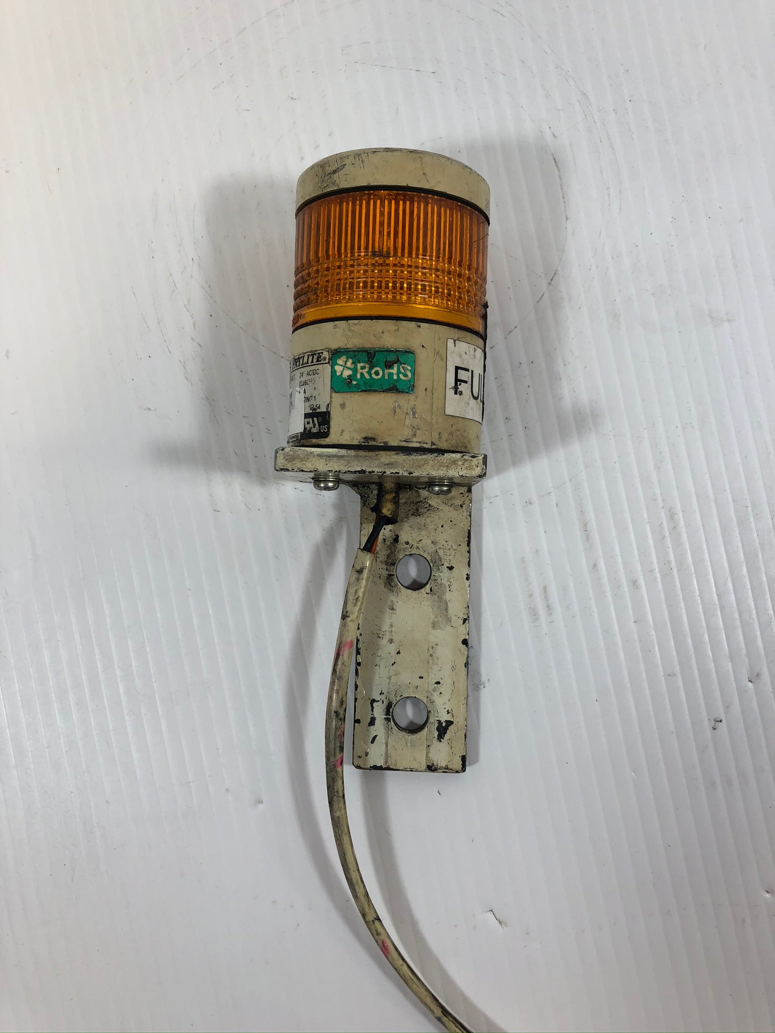 Patlite LES-AW Amber Rotating Beacon Warning Light 24V AC/DC
