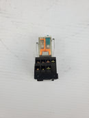 Dayton 5YR29 Relay With Block HJ4-SFD-S 24VDC 5A 250VAC