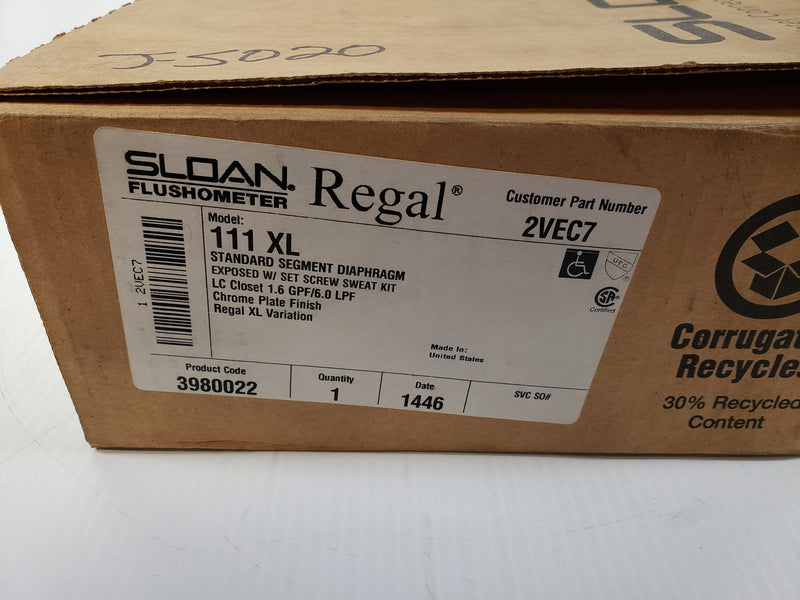 Sloan Regal Flushometer Standard Segment Diaphragm 111XL