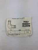 Alpha Pipe Fittings Ltd. 29024 Poly Insert Elbow 3/4" - Lot of 10