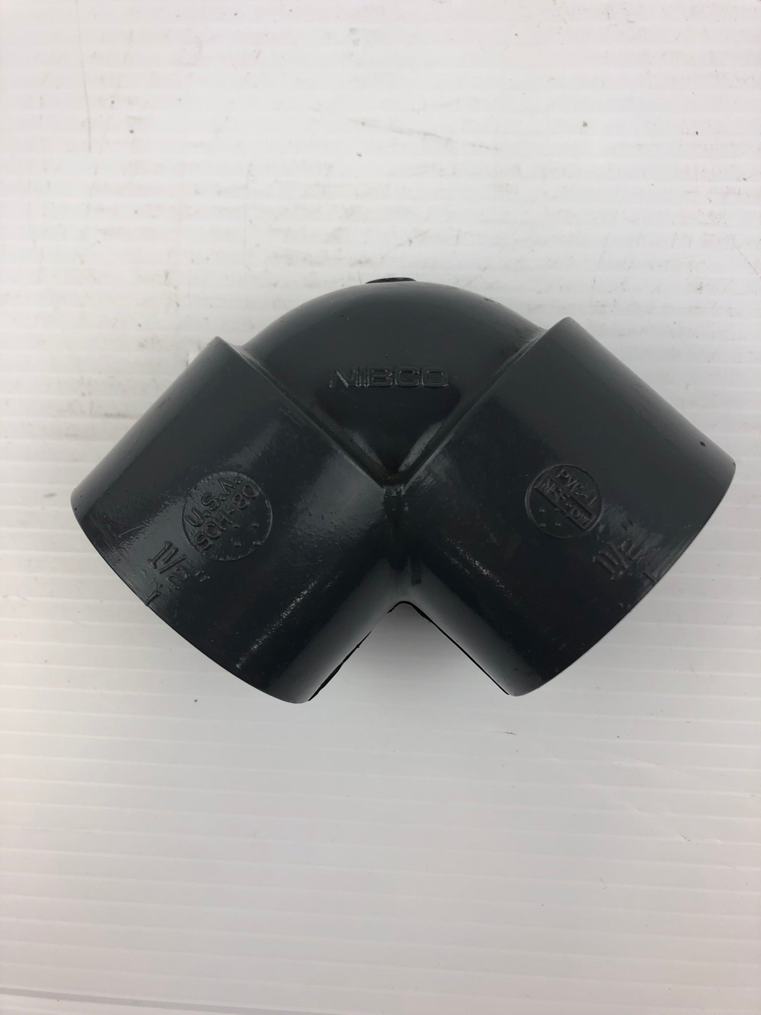 NIBCO SCH-80 Elbow Fitting 1-1/2" PVC-1 Gray
