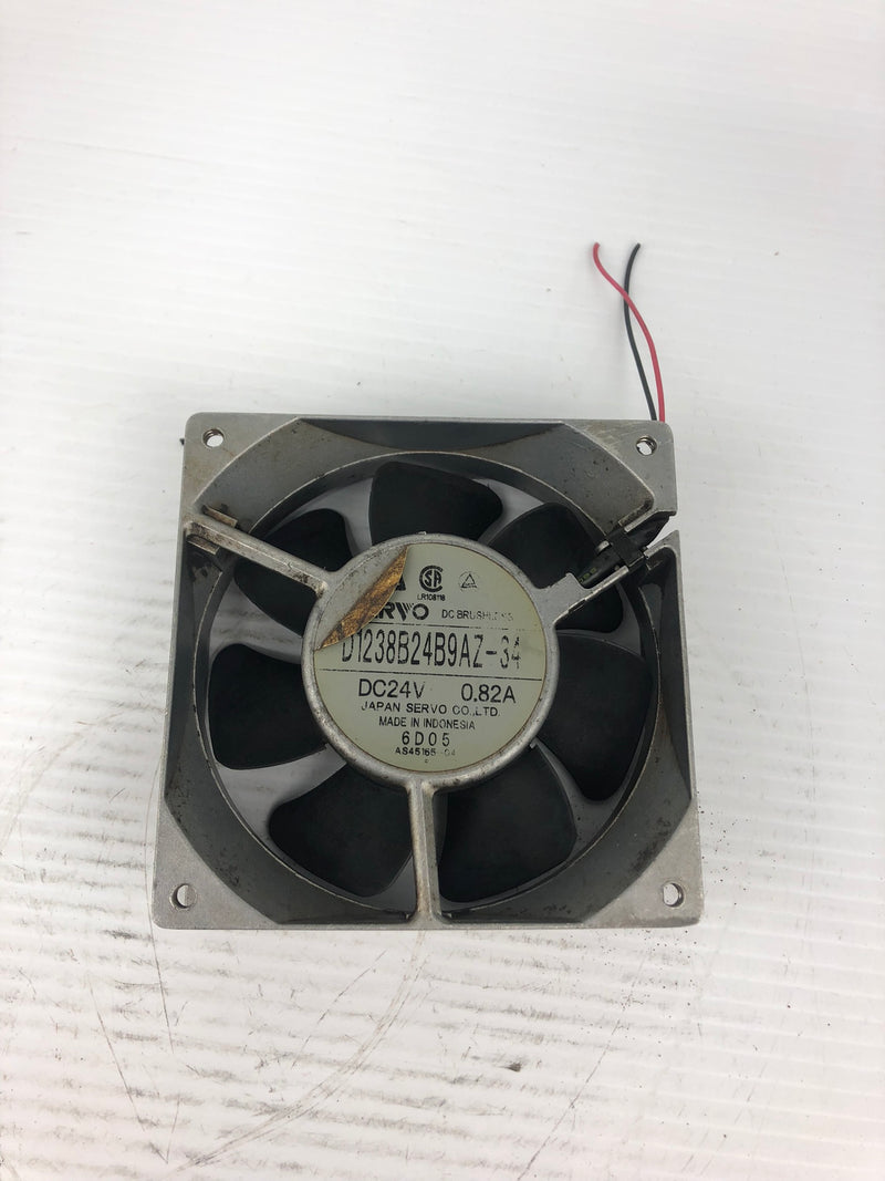 Japan Servo D1238B24B9AZ-34 Cooling Fan DC24V 0.82A