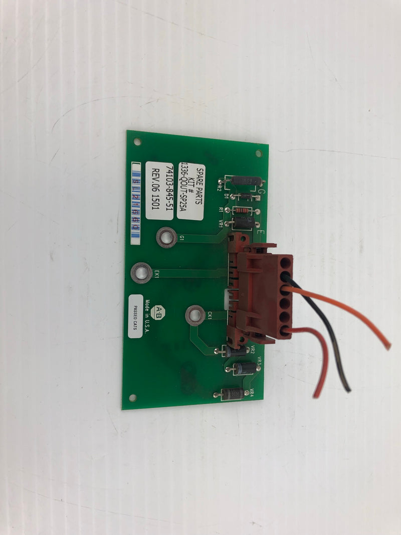 Allen-Bradley Circuit Board 74103-845-51 Rev. 06 1501 (1336-QOUT-SP25A)