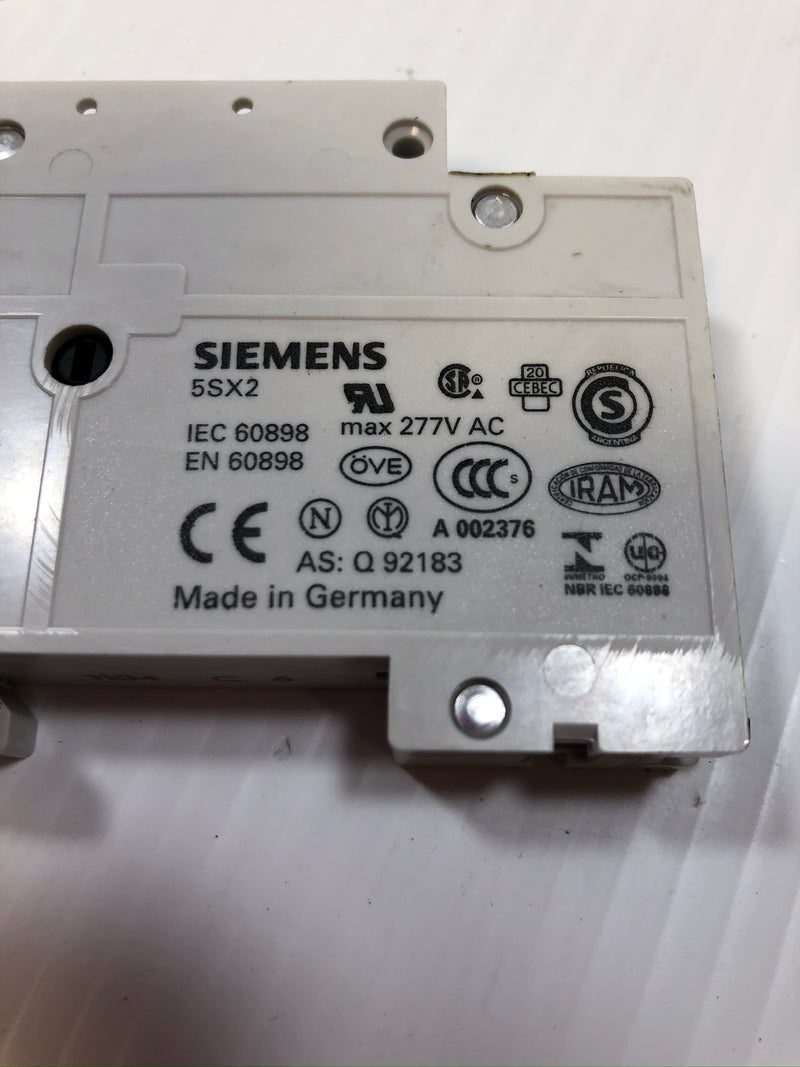 Siemens 5SX21 C6 Circuit Breaker