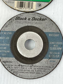 Lot of 5 4" Grinding Wheels Black & Decker Masonry C24/30 Category 37106