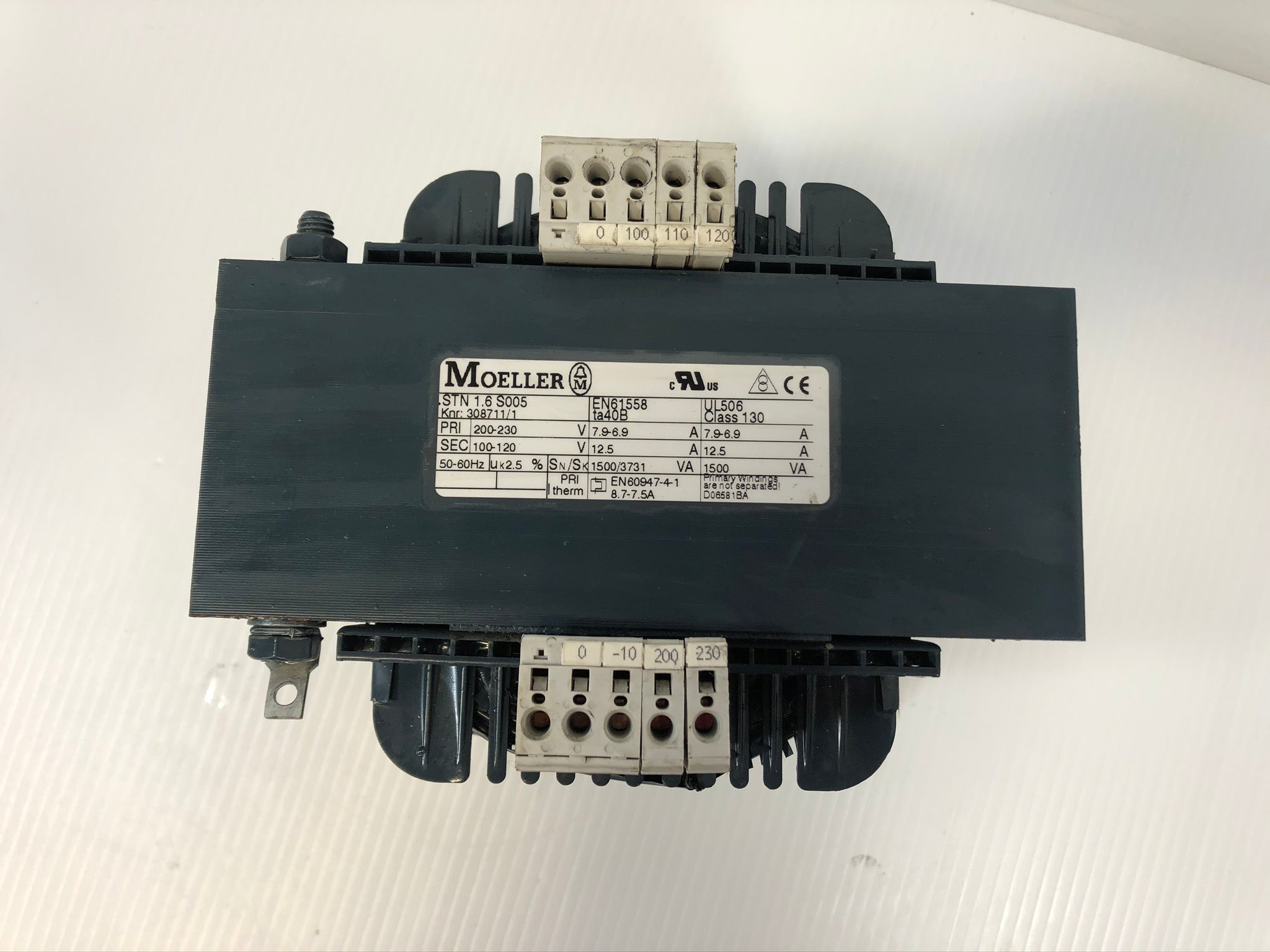 Eaton Moeller STN 1.6 S005 Single Phase Control Transformer 308711/1