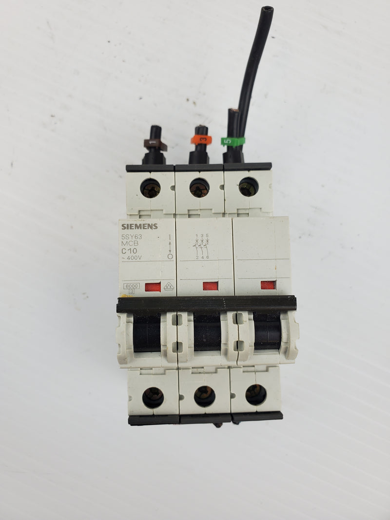 Siemens 5SY63 Circuit Breaker MCB C10 400V