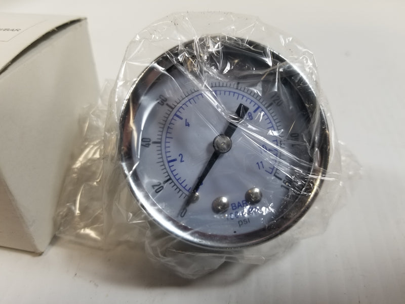 Parker K4520N14160 Pressure Gauge 160PSI 1/4"NPT