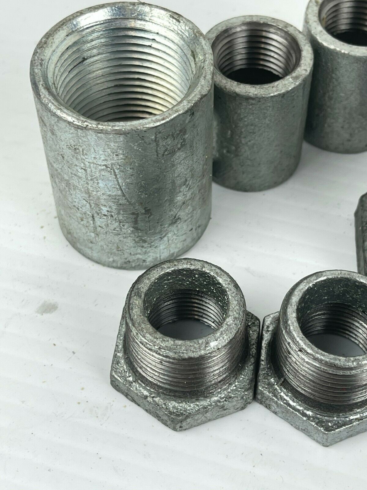Steel Fitting Lot of 9