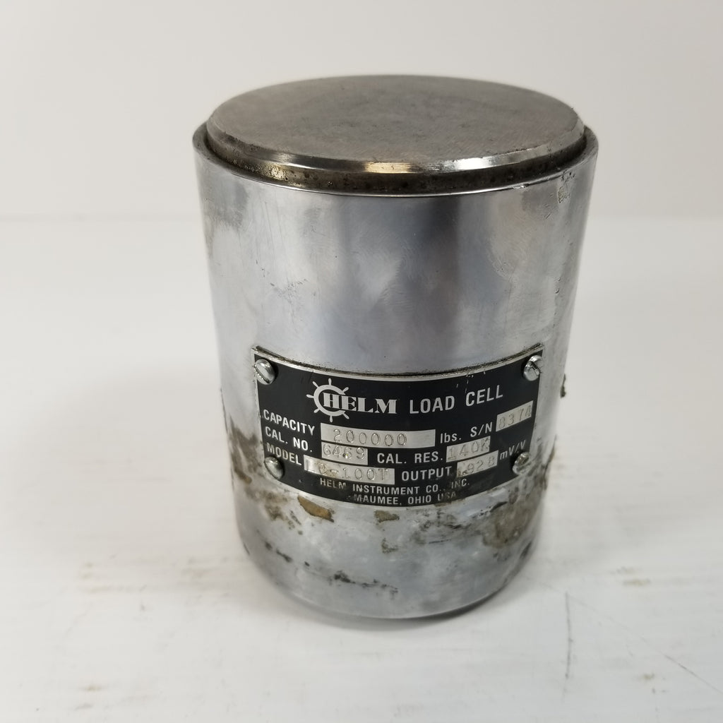 Helm LC-100T Load Cell 200000lb – Metal Logics, Inc.