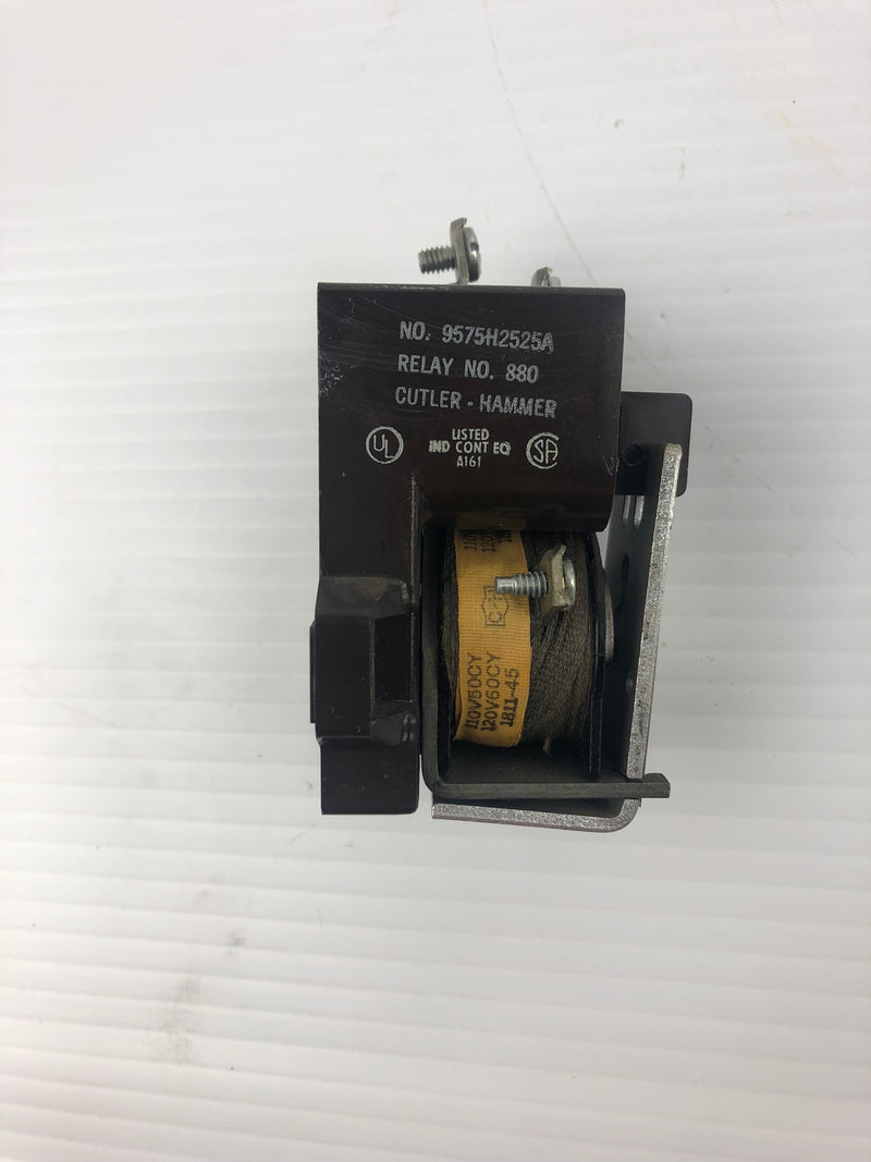 Cutler-Hammer 9575H2525A Relay No. 880 1 Phase 16A 600V