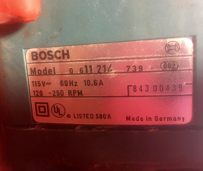 Bosch Rotary Hammer 1 3/4" Model 11214