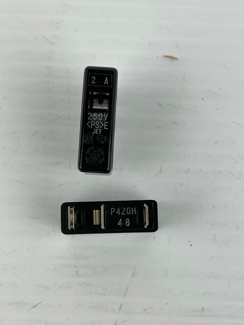 Fuse Alarm P420H 2A 250V PSE Jet Lot of 2