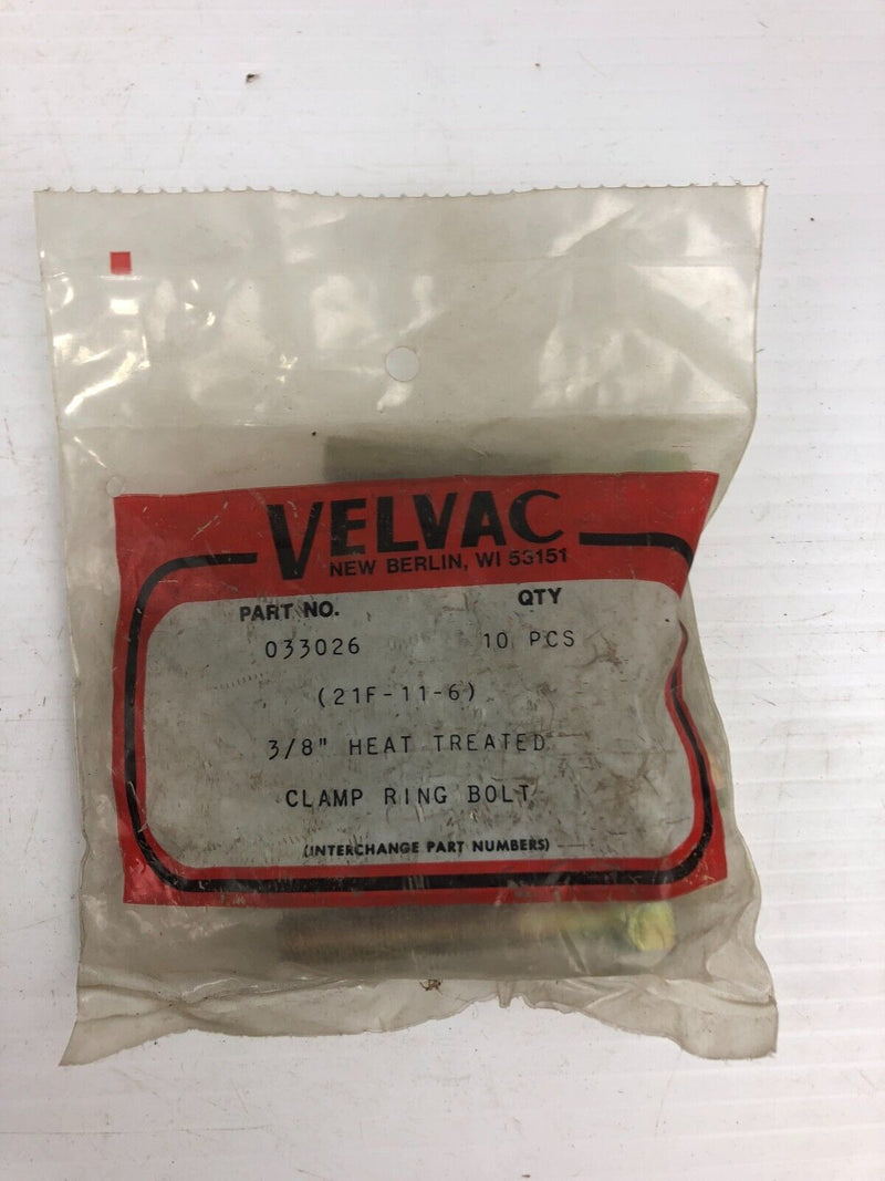 Velvac 033026 3/8" Heat Treated Clamp Ring Bolt