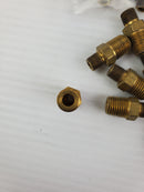 Male to Male Hex Nipple Reducing Adapter Pipe Fitting Brass (Lot of93)