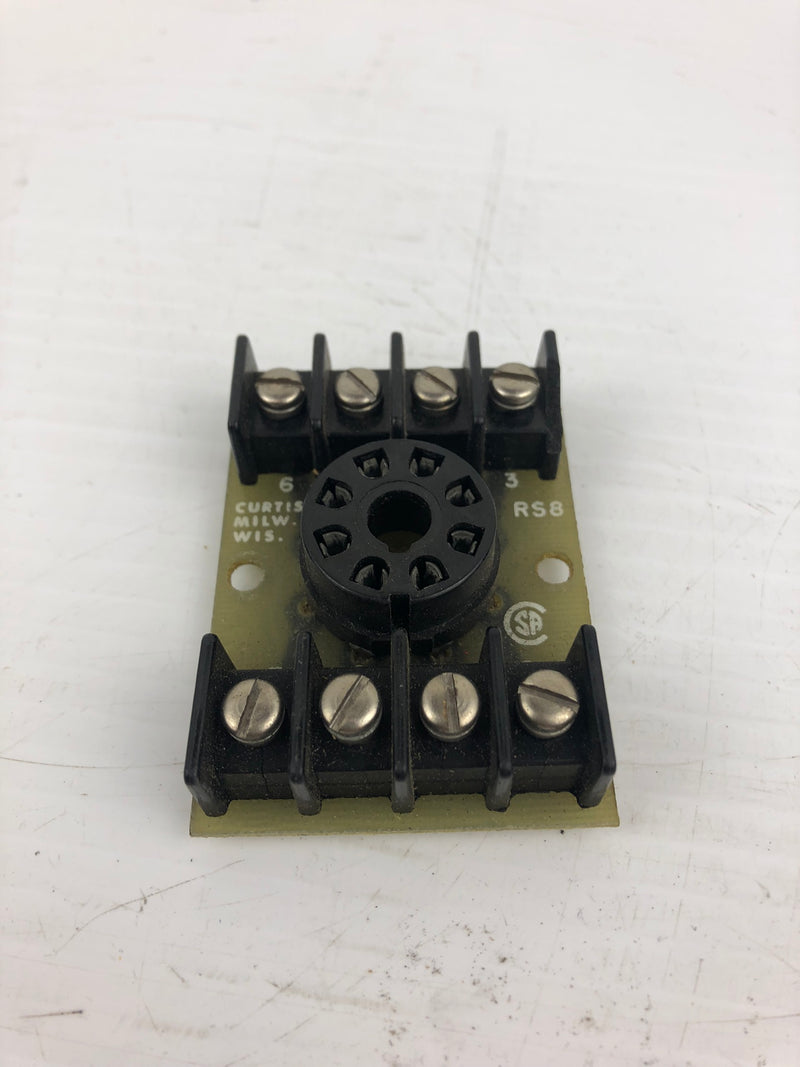 Curtis Mil RS8 Circuit Board Relay Socket (lot of 3)