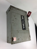 GE TH4322RH 3 Phase Fused Disconnect Switch Box 60 Amp 240VAC 250VDC