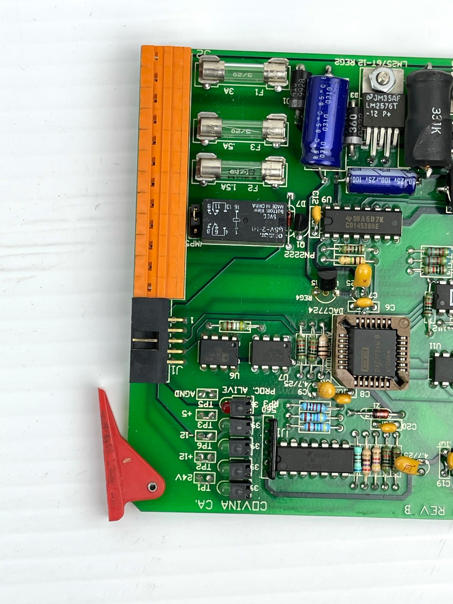 Micro-Aide Corporation Circuit Board 800059 Rev B LM7912 REG5 LM2576T-12