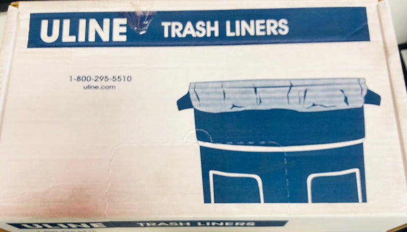 Uline Trash Liner S12984 7-10 Gallon 1.2 mil Red Biohazard Box of 150