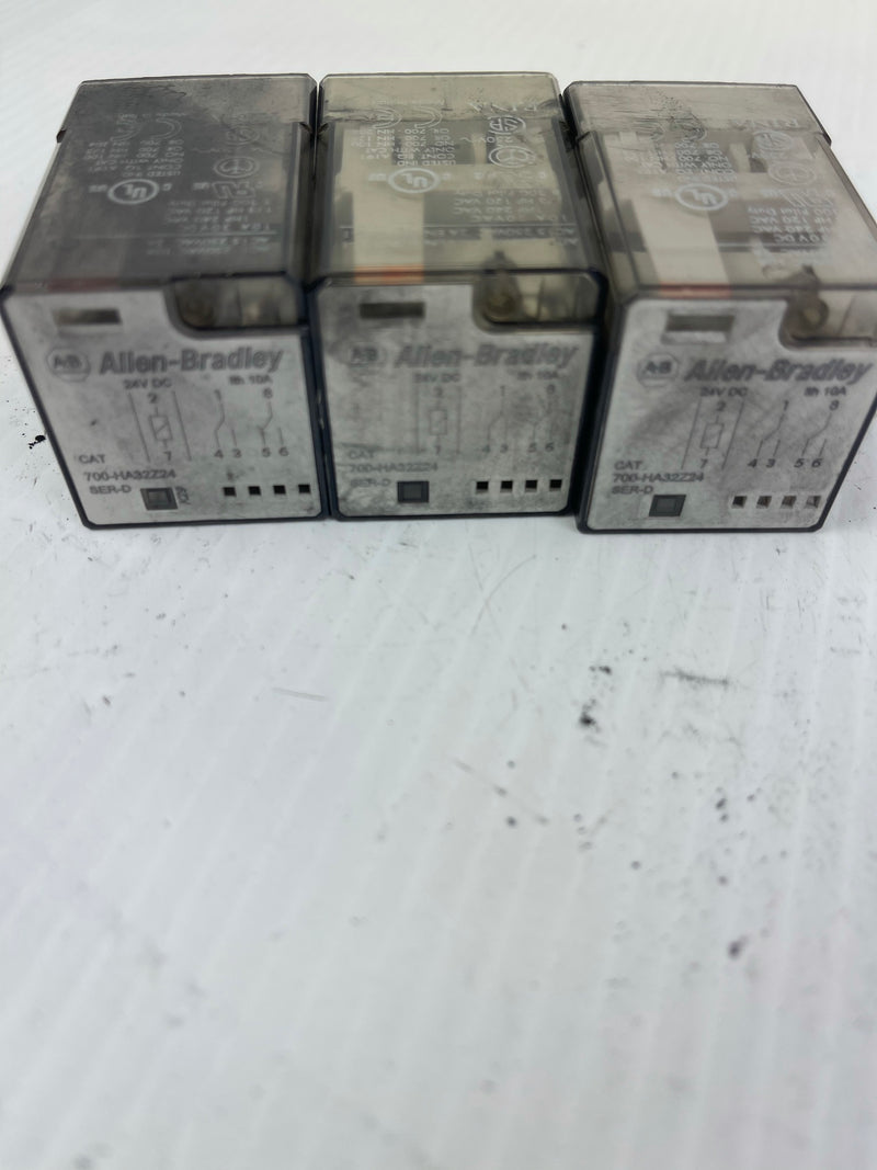 Allen-Bradley 24V DC 700-HA32Z24 Series D Lot of 3